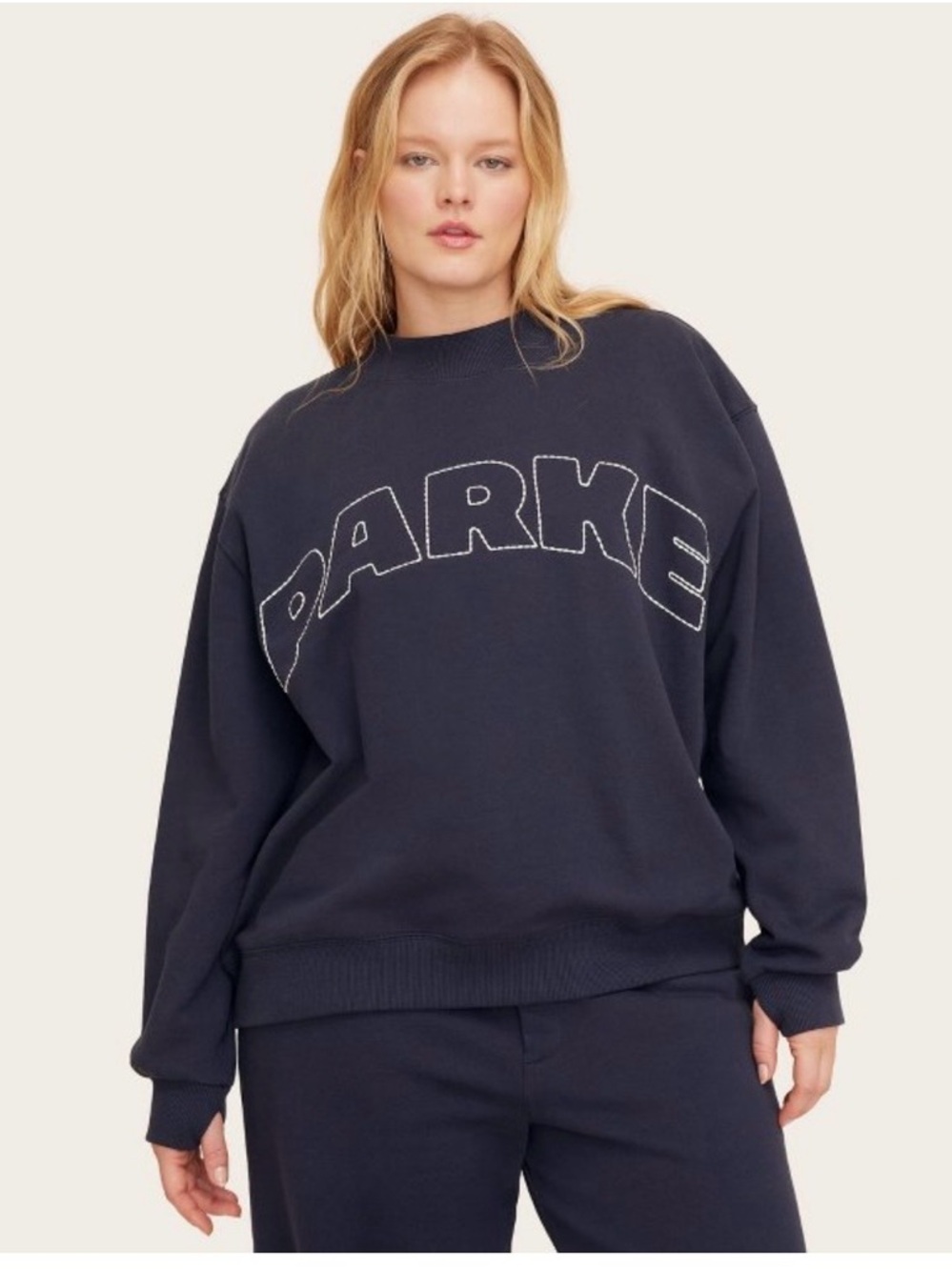 Parke x Targe Mockneck Pullover Navy Sz L/XL Ready to Ship NEW